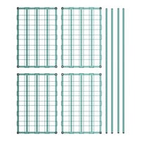 Regency 24 inch x 36 inch x 74 inch Four Shelf Green Epoxy Heavy-Duty Dunnage Shelving Unit - 3200 lb.