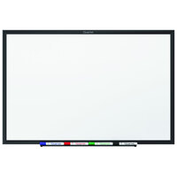 Quartet S535B Classic 36 inch x 60 inch Melamine Whiteboard with Black Aluminum Frame