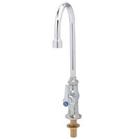 T&S B-0308-CR-VRS Deck Mounted Pantry Faucet with 5 3/4" Gooseneck Spout, 2.2 GPM Aerator, Eterna Cartridge, and Lever Handle