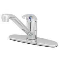 T&S B-2731-WS-VR Deck Mounted Single Lever Faucet with 8 inch centers, 9 inch Swivel Spout, 1.5 GPM Aerator, 16 inch Supply Lines, and Cerama Cartridge