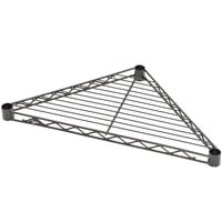 Metro H18TRB Super Erecta 18" Black Triangle Shelf