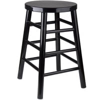 Lancaster Table & Seating Spartan Series 24 inch Black Metal Counter Height Stool