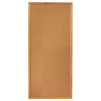 Quartet 300 Classic 12 inch x 36 inch Cork Board with Oak Finish Frame