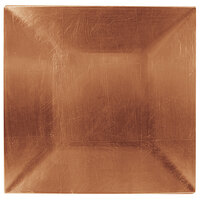 Tabletop Classics by Walco TRC-6670 13" x 13" Copper Square Plastic Charger Plate - 12/Pack
