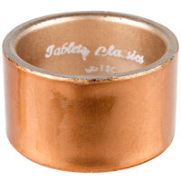 Tabletop Classics by Walco AC-6512C Copper 1 3/4 inch Round Polypropylene Napkin Ring