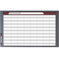 Quartet 72982 InView 24 inch x 36 inch Magnetic Total Erase Custom Whiteboard with Graphite Frame