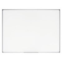 MasterVision MA0307790 Earth 24 inch x 36 inch Magnetic Steel Whiteboard with Silver Aluminum Frame