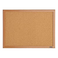 Quartet 85212 17" x 23" Cork Board with Oak Finish Frame