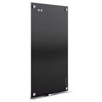 Quartet G4836B Infinity 36 inch x 48 inch Frameless Magnetic Black Glass Markerboard