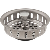 FMP 102-1062 3 1/2 inch Stainless Steel Basket Drain with Strainer