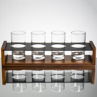 Acopa Write-On Drop-In Flight Carrier with Straight Up Tasting Glasses