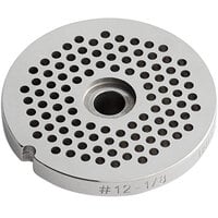 Avantco 177MG1243 #12 Stainless Steel Grinder Plate for MG12 Meat Grinder - 1/8 inch