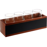 Acopa Write-On Flight Crate with Pub Tasting Glasses
