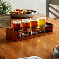 Acopa Write-On Drop-In Flight Carrier with Pub Tasting Glasses