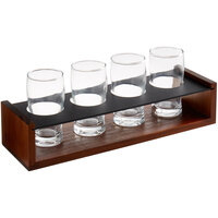 Acopa Write-On Drop-In Flight Carrier with Pub Tasting Glasses