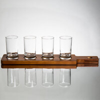 Acopa Dual-Sided Flight Paddle with Straight Up Tasting Glasses