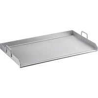 Backyard Pro 32" x 16" Stainless Steel Griddle Plate with 2 1/4" Splash Guard and Handles