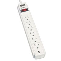 Tripp Lite TLP604 4' Light Gray 6-Outlet Surge Protector, 790 Joules