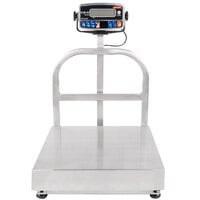 Tor Rey EQB-50/100-W 100 lb. Waterproof Digital Receiving Bench Scale with Tower Display, Legal for Trade
