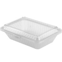 Reusable Takeout Container with 3-Compartments by Hubert® - Green  Translucent Plastic