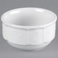 Tuxton CHB-105 Chicago 11 oz. 4 1/4 inch Bright White Stackable China Bouillon Cup - 36/Case