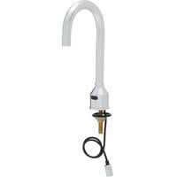 Fisher 73751 Deck Mounted Hands-Free Sensor Faucet with 12 inch Gooseneck Spout, 0.5 GPM Aerator, Supply Lines, and Elbow