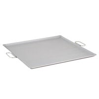 Vigor 23 inch x 23 inch Portable Steel Griddle with Fold-Down Handles