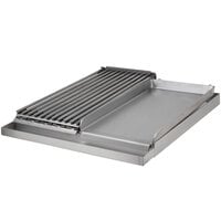 24 inch x 27 inch x 4 inch Add-On 4 Burner Griddle / Broiler Top