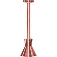 Hanson Heat Lamps 300-LGT-BCOP Rigid Tube Ceiling Mount Heat Lamp with Bright Copper Finish - 115/230V