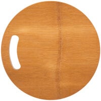 American Metalcraft BWBR 9 inch Carbonized Bamboo Round Serving Board