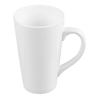Libbey TBM-14 14 oz. Ultra Bright White Porcelain Tall Bistro Mug - 12/Case