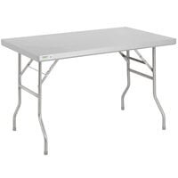 Regency 30" x 48" 18-Gauge Stainless Steel Open Base Folding Work Table