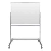 Luxor MMGB4836 36 inch x 48 inch Reversible Free Standing Magnetic Glass Whiteboard
