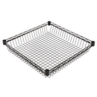 Regency 24 inch x 24 inch NSF Black Epoxy Shelf Basket