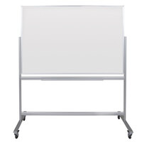 Luxor MMGB6040 40 inch x 60 inch Reversible Free Standing Magnetic Glass Whiteboard