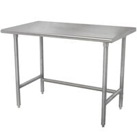 Advance Tabco TELAG-243 24 inch x 36 inch 16-Gauge 430 Stainless Steel Economy Work Table with Galvanized Legs