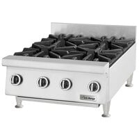 U.S. Range UTOG24-4 Liquid Propane Heavy-Duty 4 Burner Countertop 24" Range - 104,000 BTU