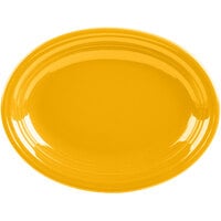 Fiesta® Dinnerware from Steelite International HL457342 Daffodil 11 5/8 inch x 8 7/8 inch Oval Medium China Platter - 12/Case