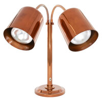 Hanson Heat Lamps DLM/700/ST/SC Dual Bulb Flexible Freestanding Streamline Heat Lamp with Smoked Copper Finish - 115/230V