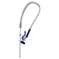 T&S EB-2250 Baseless Pre-Rinse Faucet Assembly with 24" Riser, 44" Hose, and High Flow Spray Valve