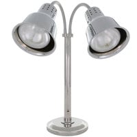 Hanson Heat Lamps DLM/600/ST/CH Dual Bulb Flexible Freestanding Streamline Heat Lamp with Chrome Finish - 115/230V