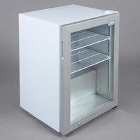 Avantco CFM3 White Countertop Display Freezer with Swing Door