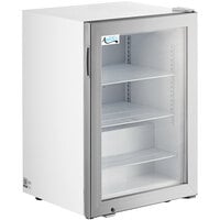 Avantco CFM3 White Countertop Display Freezer with Swing Door