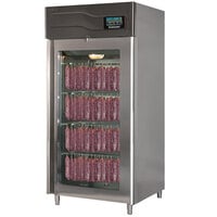 Stagionello 36" Glass Door Stainless Steel Meat Curing Cabinet - 330 lb. / 150 kg., 220V, 3500W