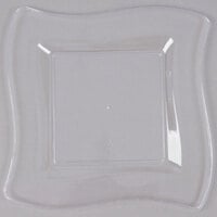 Fineline Wavetrends 106-CL 6 1/2 inch Clear Plastic Square Plate - 120/Case