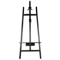 Lightweight Aluminum Telescoping Display Easel Instant Easel, Black 65 Inches 