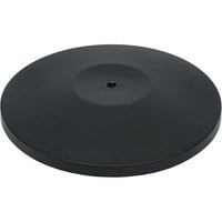 American Metalcraft RSRTBLC9 15" Round Black Matte Crowd Control / Guidance Stanchion Base