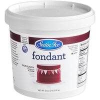 Satin Ice 2 lb. Burgundy Vanilla Rolled Fondant Icing