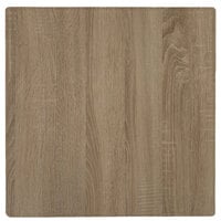 Grosfillex VanGuard Natural Oak Resin Indoor Table Top