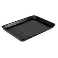 Solut 18 inch x 13 1/8 inch Bake and Show Black Half Size Oven Safe Corrugated Paperboard Sheet Pan - 100/Case